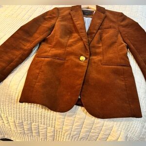 J. Crew Rich Brown Corduroy Blazer